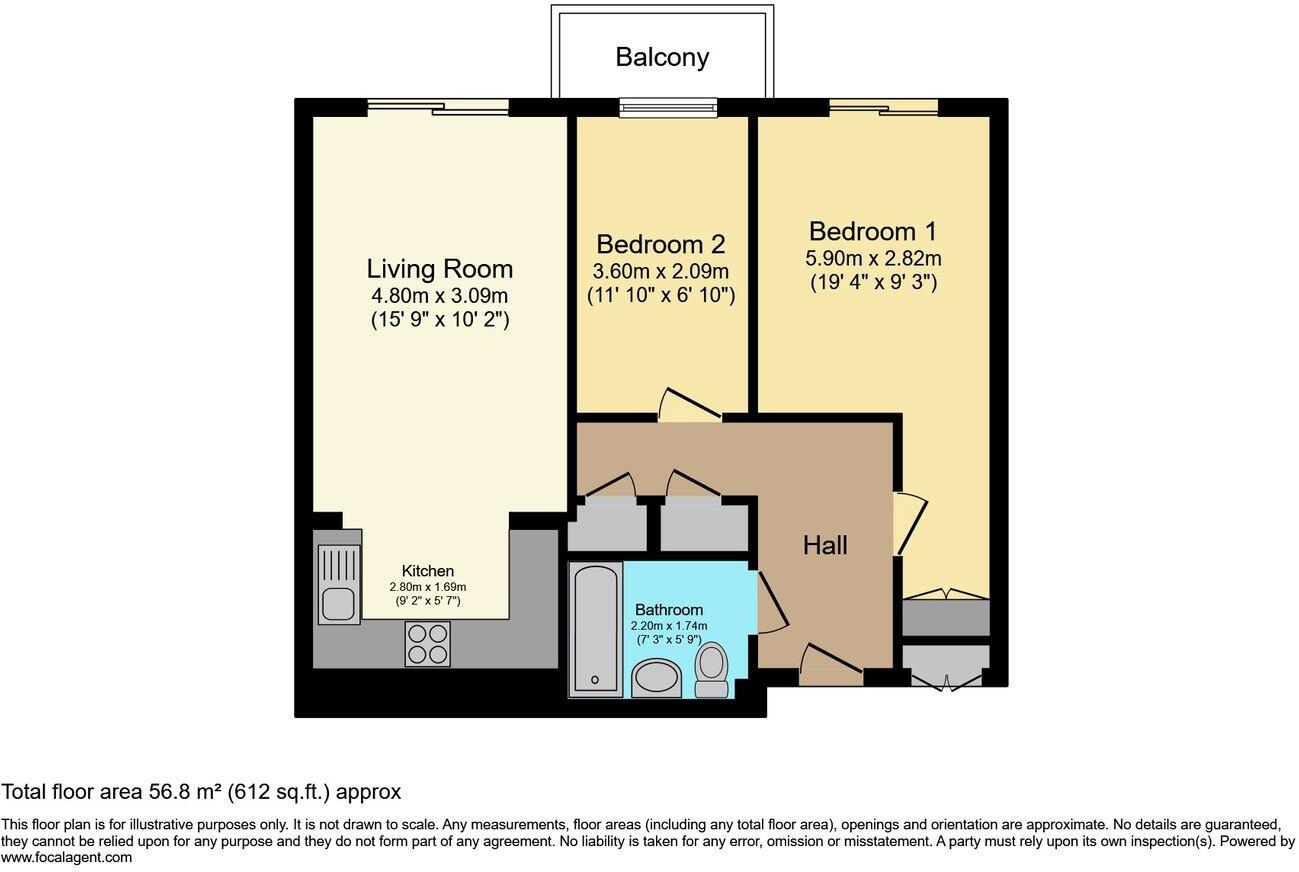 Wooldridge Close, Feltham, TW14 floorplan