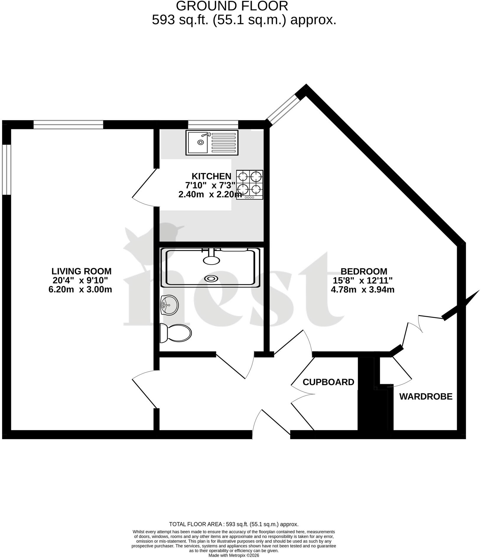 Blake Court, Northgate, Bridgwater, Somerset floorplan