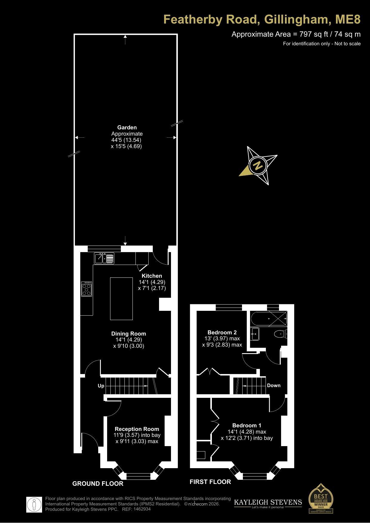 CHAIN FREE, extended and ready to move in to floorplan