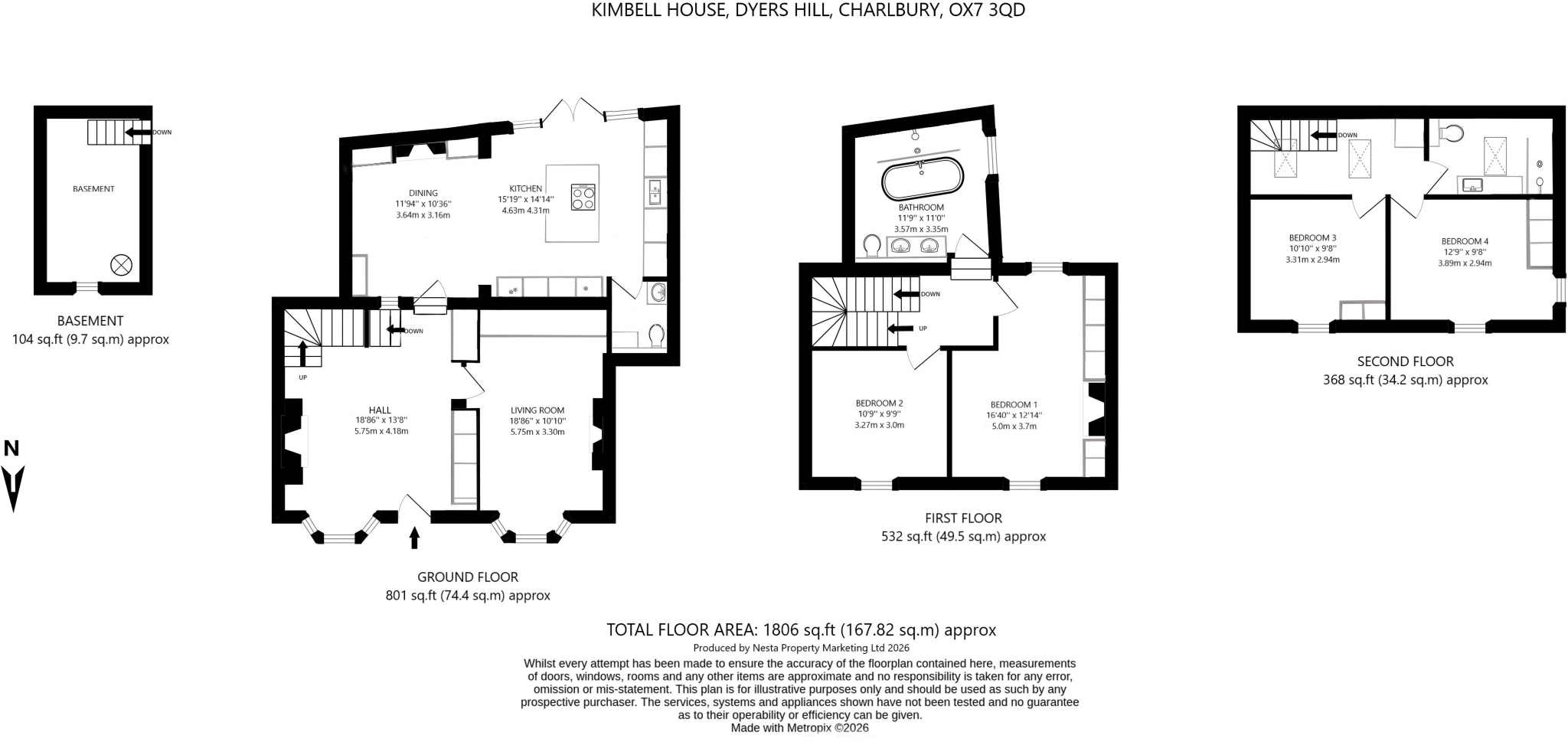Dyers Hill, Charlbury, Chipping Norton, Oxfordshire OX7 floorplan