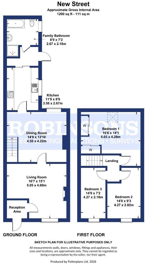 New Street, Sherburn Village, Durham floorplan