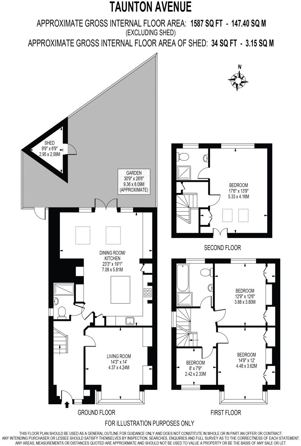 West Wimbledon, Refurbished House, SW20 floorplan