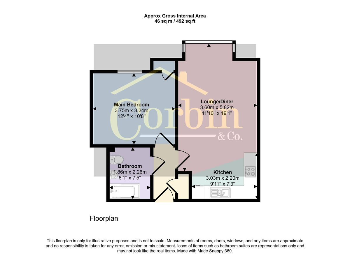 4, Bournemouth, BH11 9 floorplan