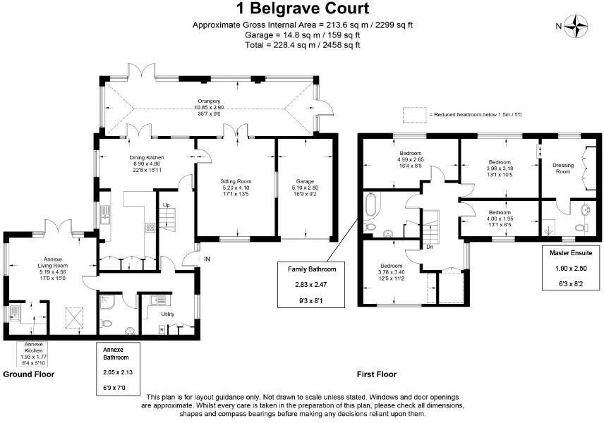 1, Belgrave Court, Washingborough, Lincoln floorplan