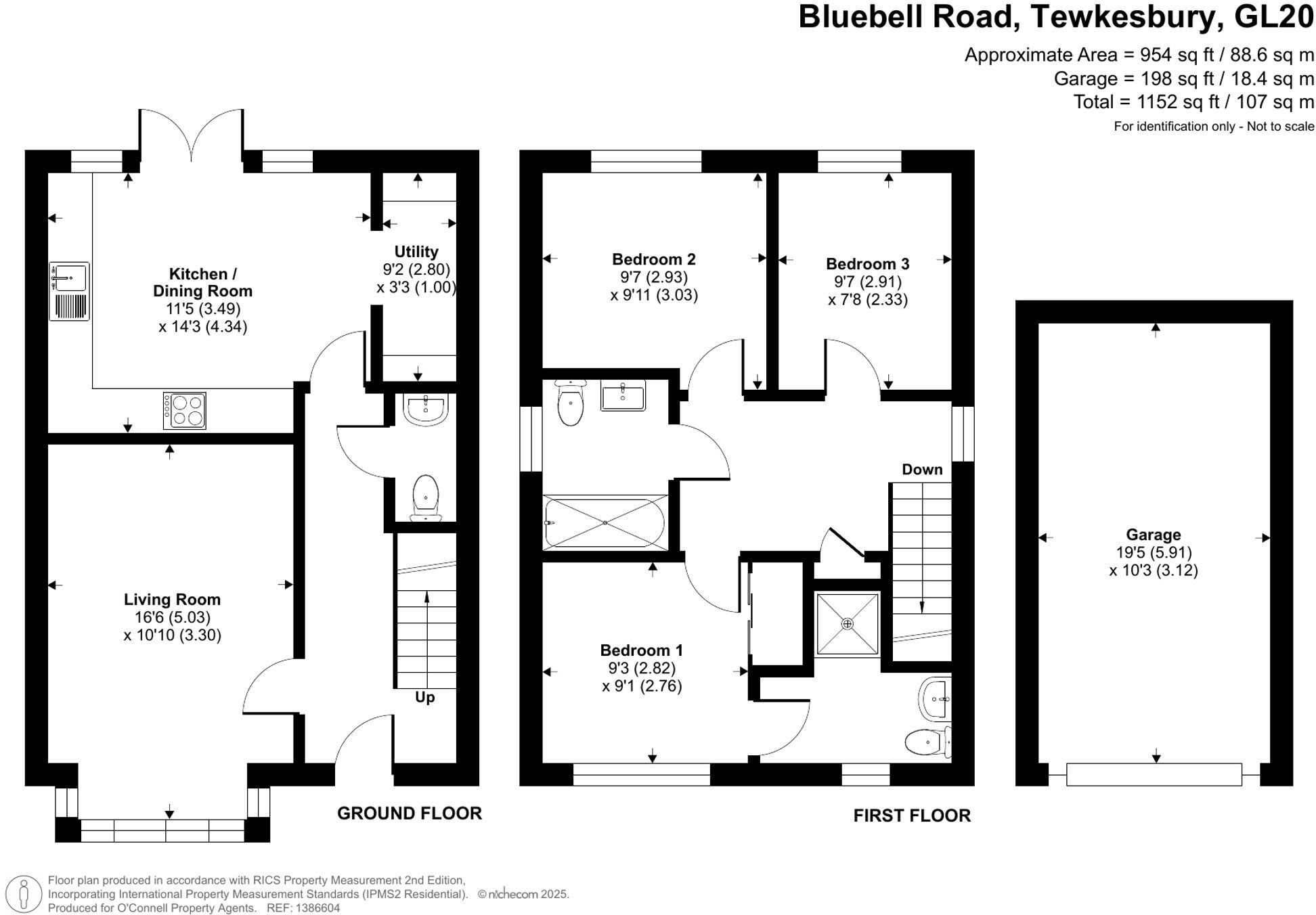 Bluebell Road, Walton Cardiff, GL20 floorplan