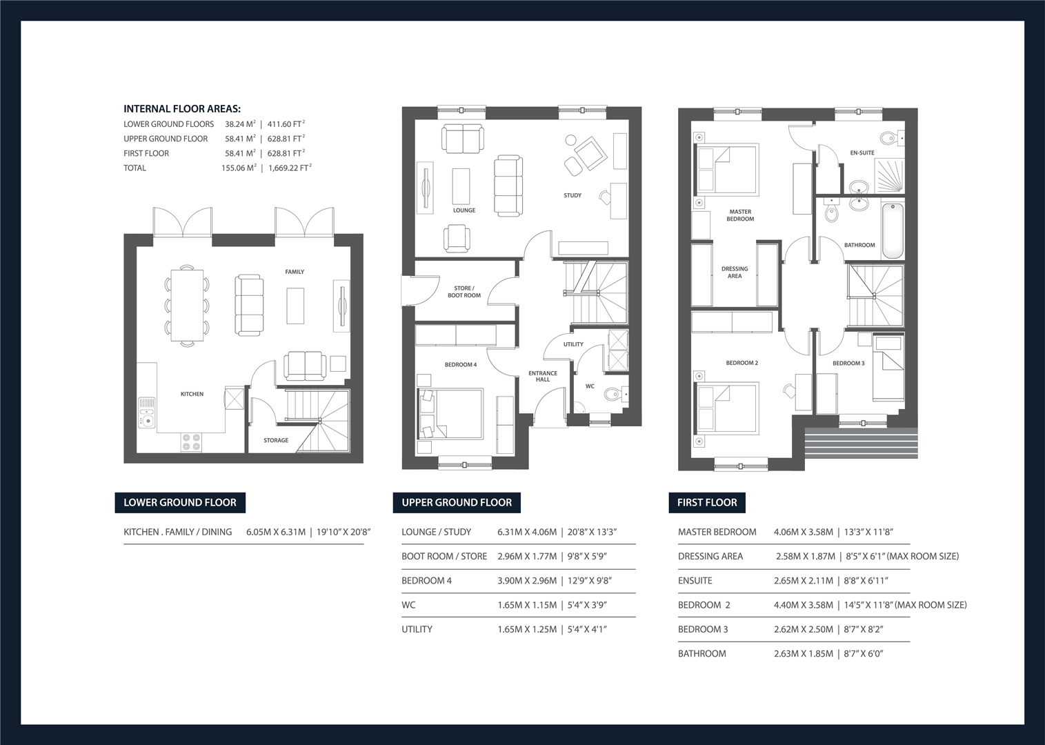 The Huntington, Uplands, Woolley Bridge, Hadfield, Glossop floorplan