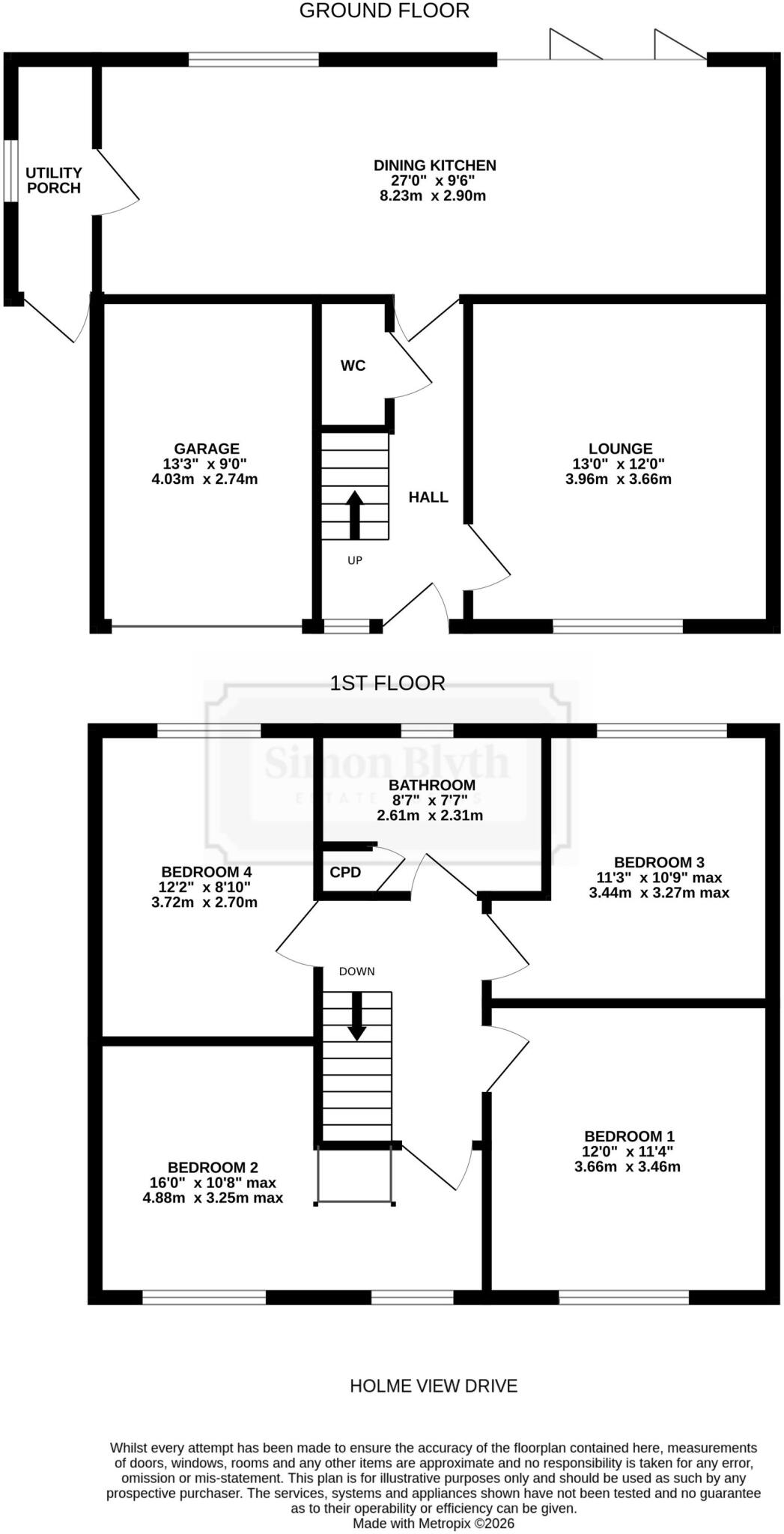 Holme View Drive, Upperthong, HD9 floorplan