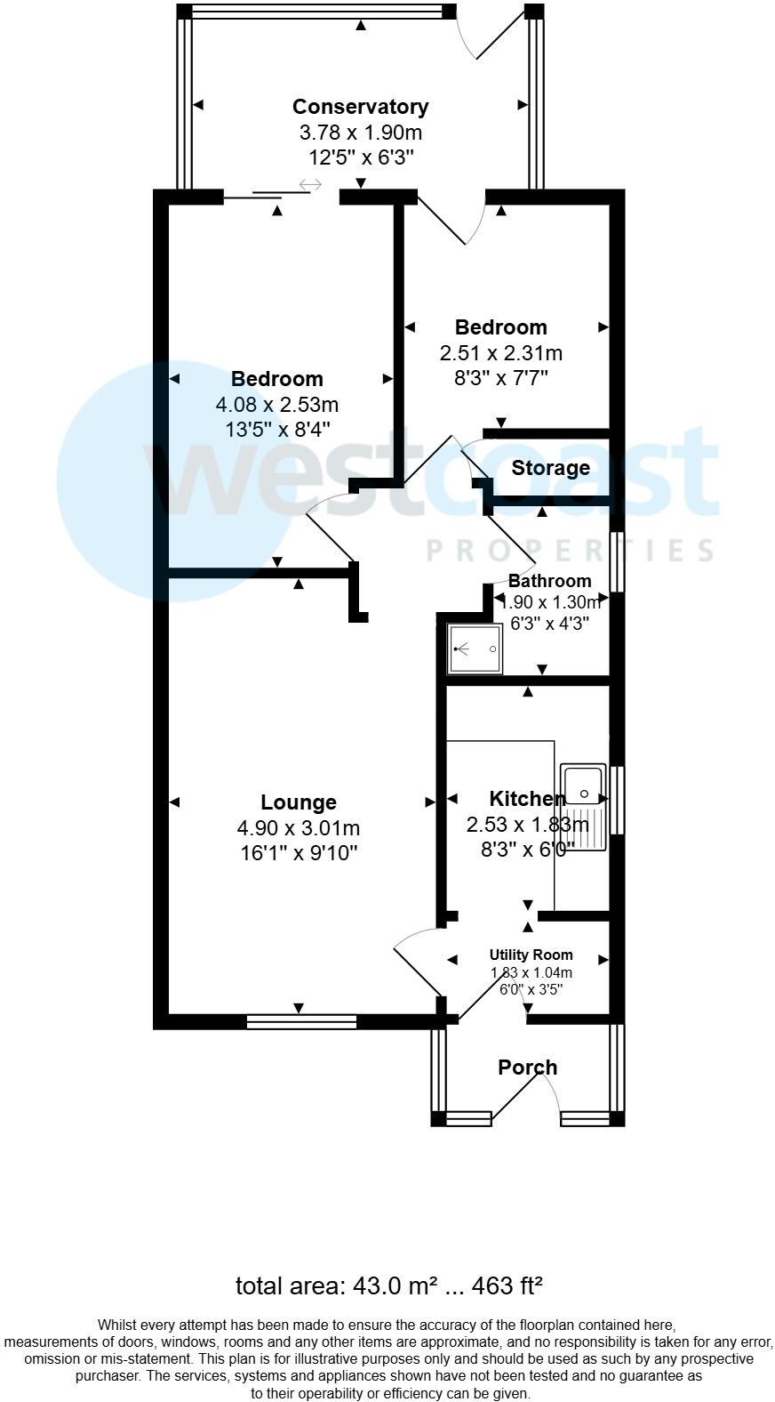 Canterbury Close, Weston-super-Mare, Somerset, BS22 floorplan