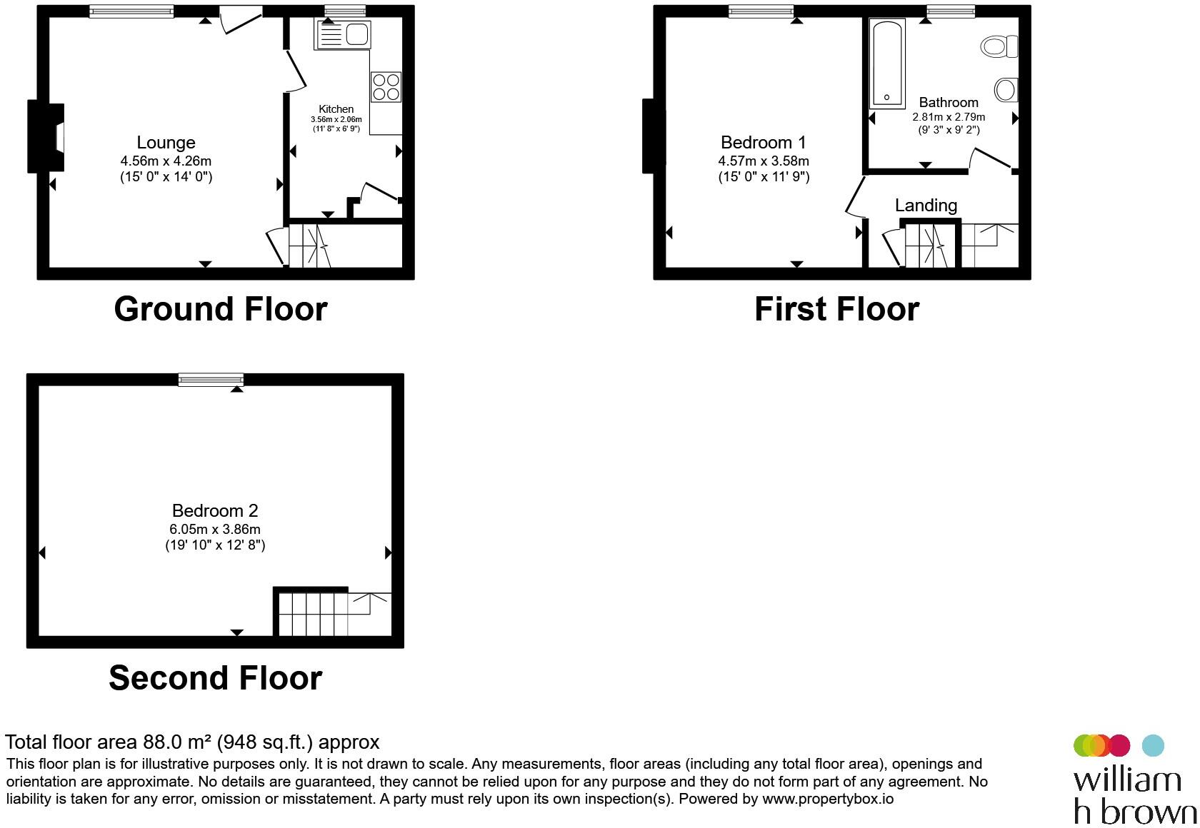 School Cote Terrace, Halifax floorplan