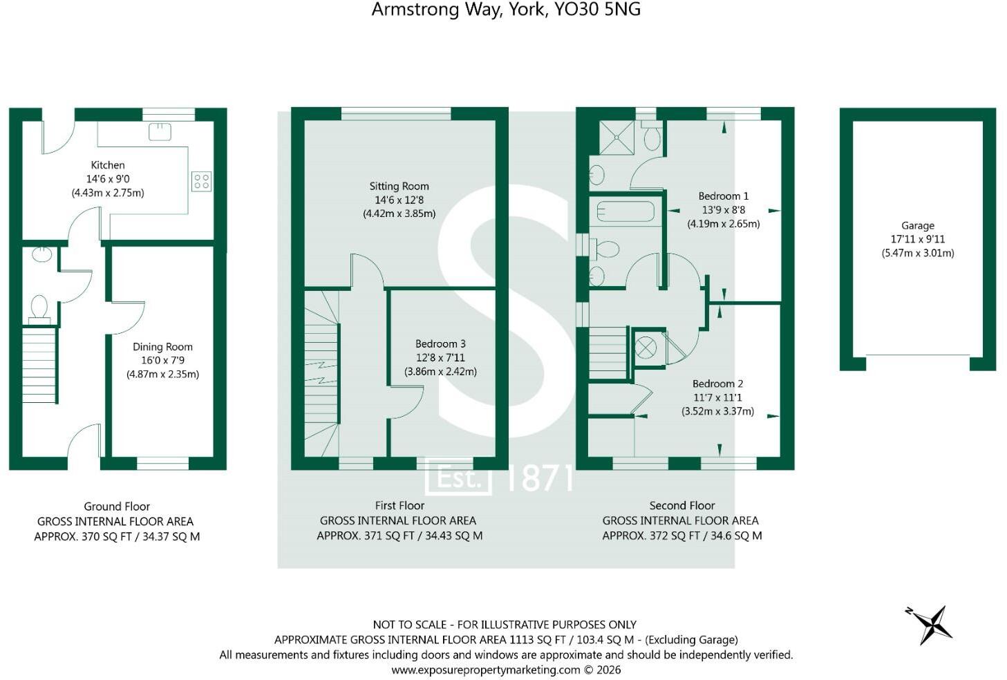 Armstrong Way, York floorplan
