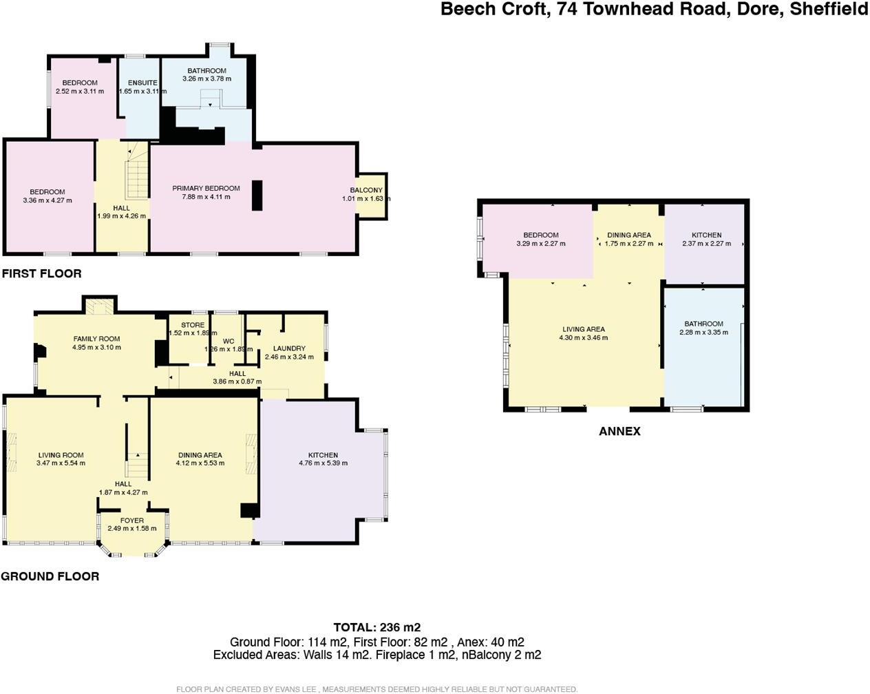 74 Townhead Road, Dore, Sheffield floorplan