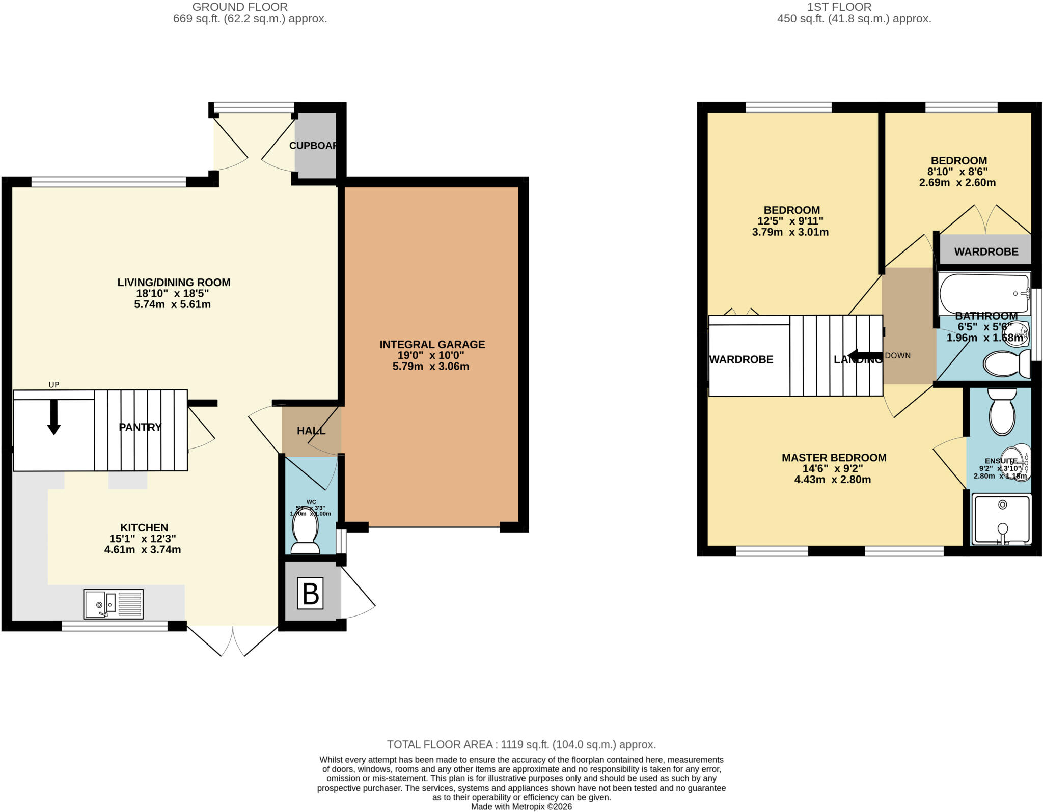 Woodlands Way, Mildenhall, Bury St. Edmunds, Suffolk, IP28 floorplan