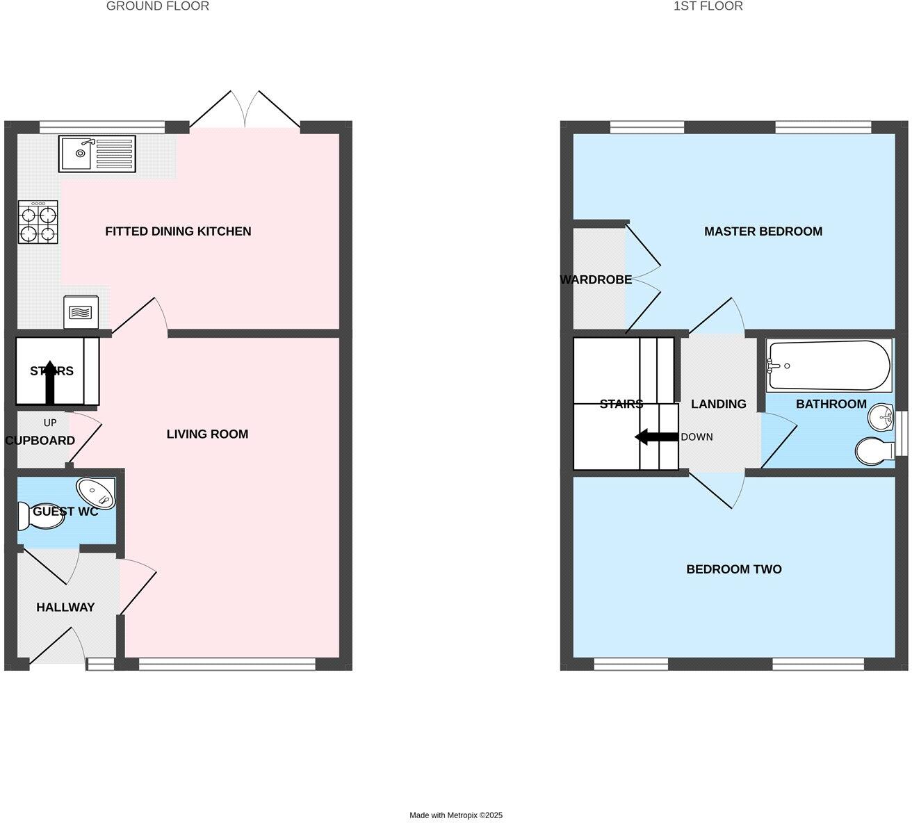 Donington Grove, Oxley, Wolverhampton, West Midlands, WV10 floorplan
