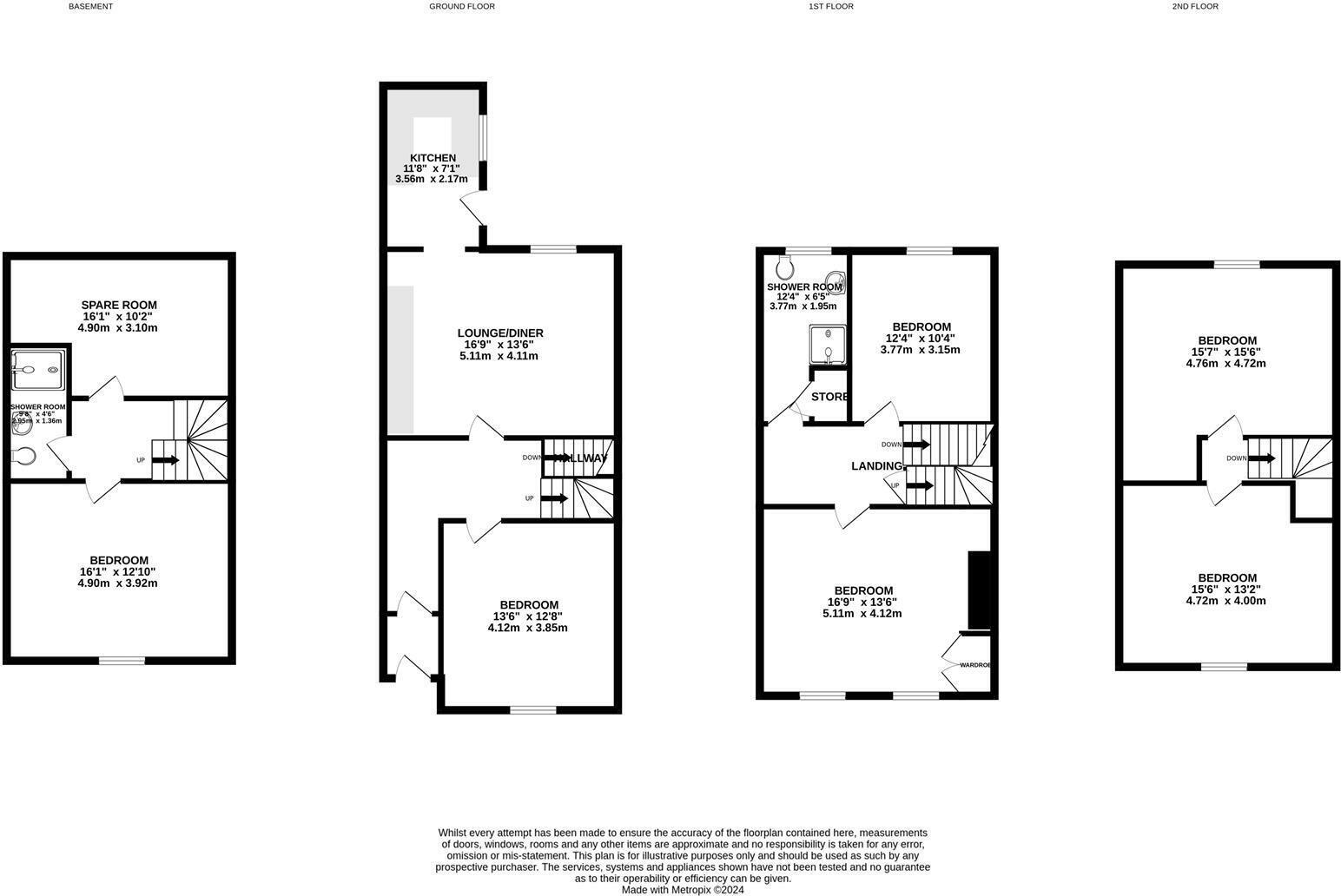Burns Street, Nottingham, Nottinghamshire, NG7 floorplan