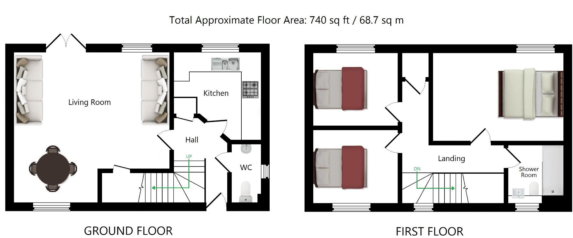 Charing floorplan