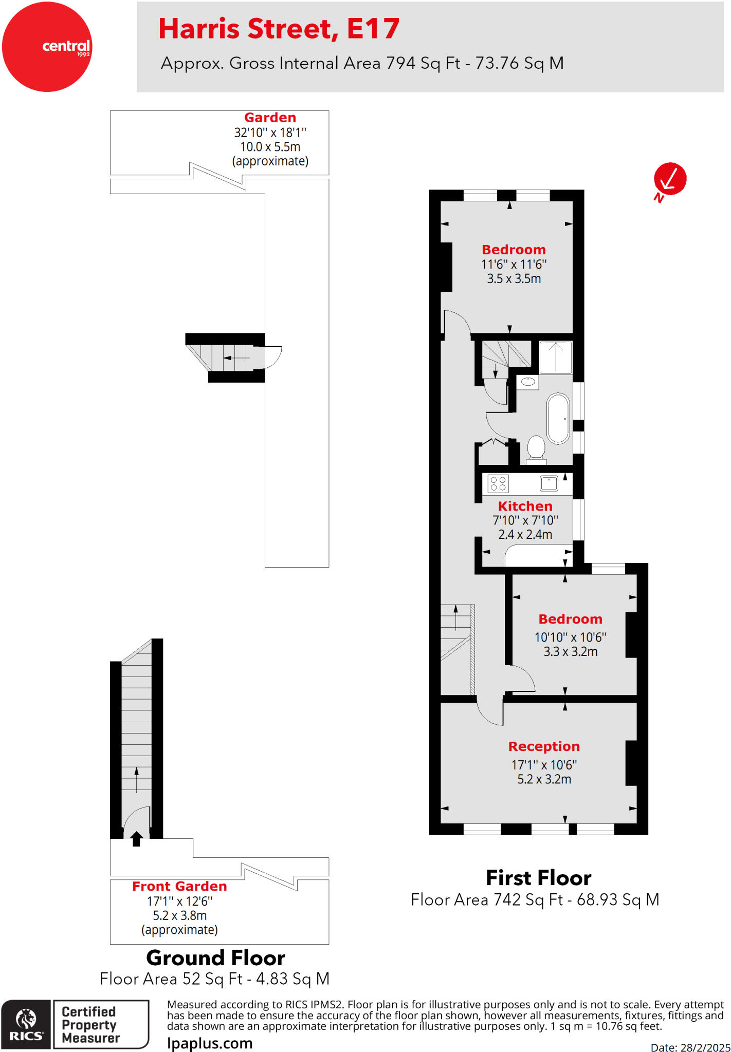 Harris Street, Walthamstow, London, E17 floorplan