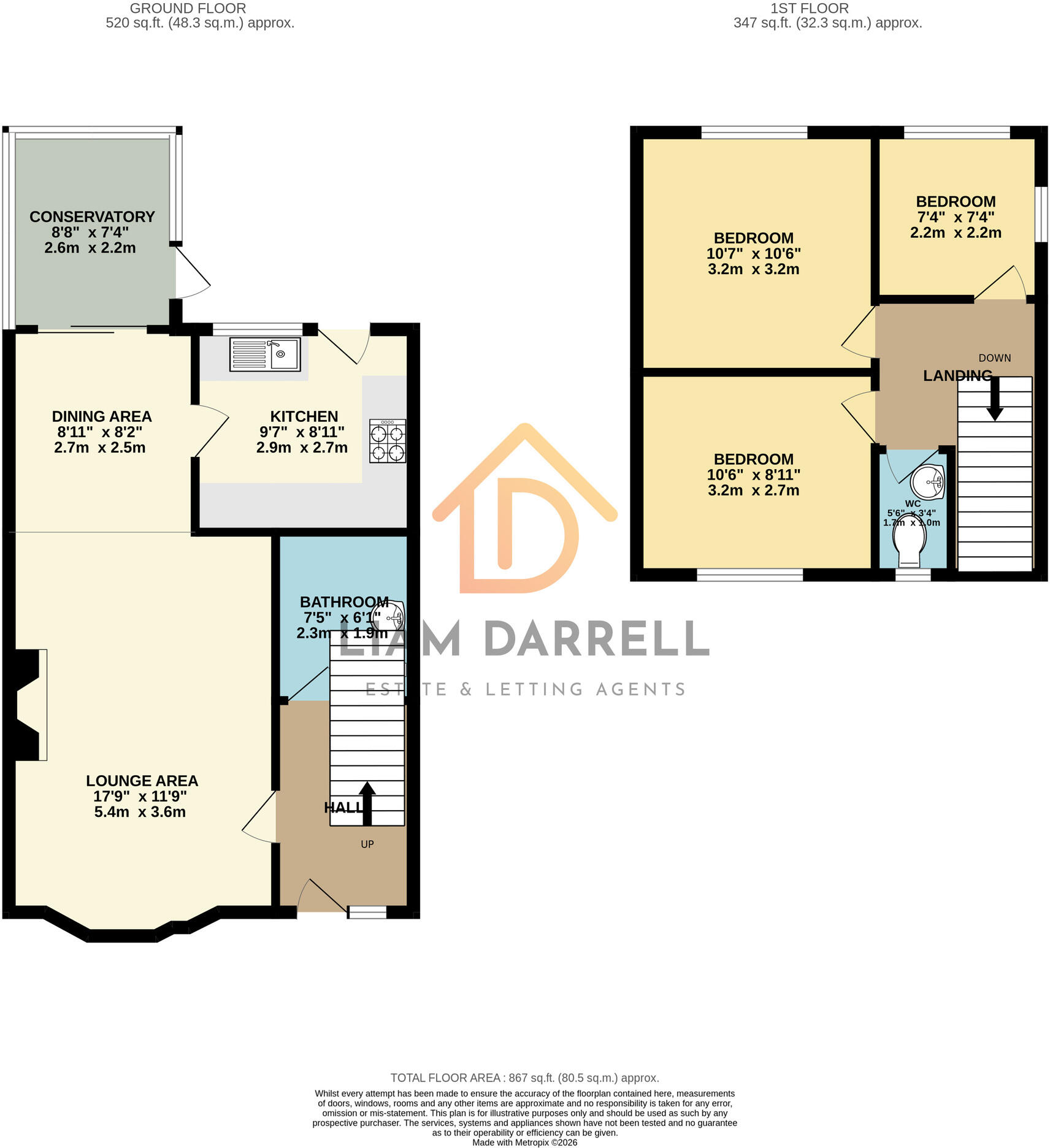 Beverley Close, Cayton, Scarborough, North Yorkshire floorplan