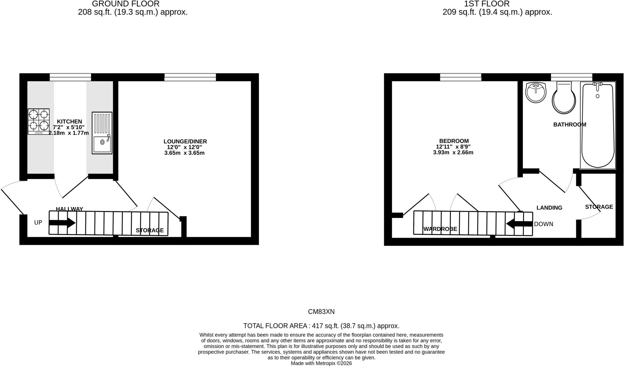 Broadway, Silver End, CM8 floorplan