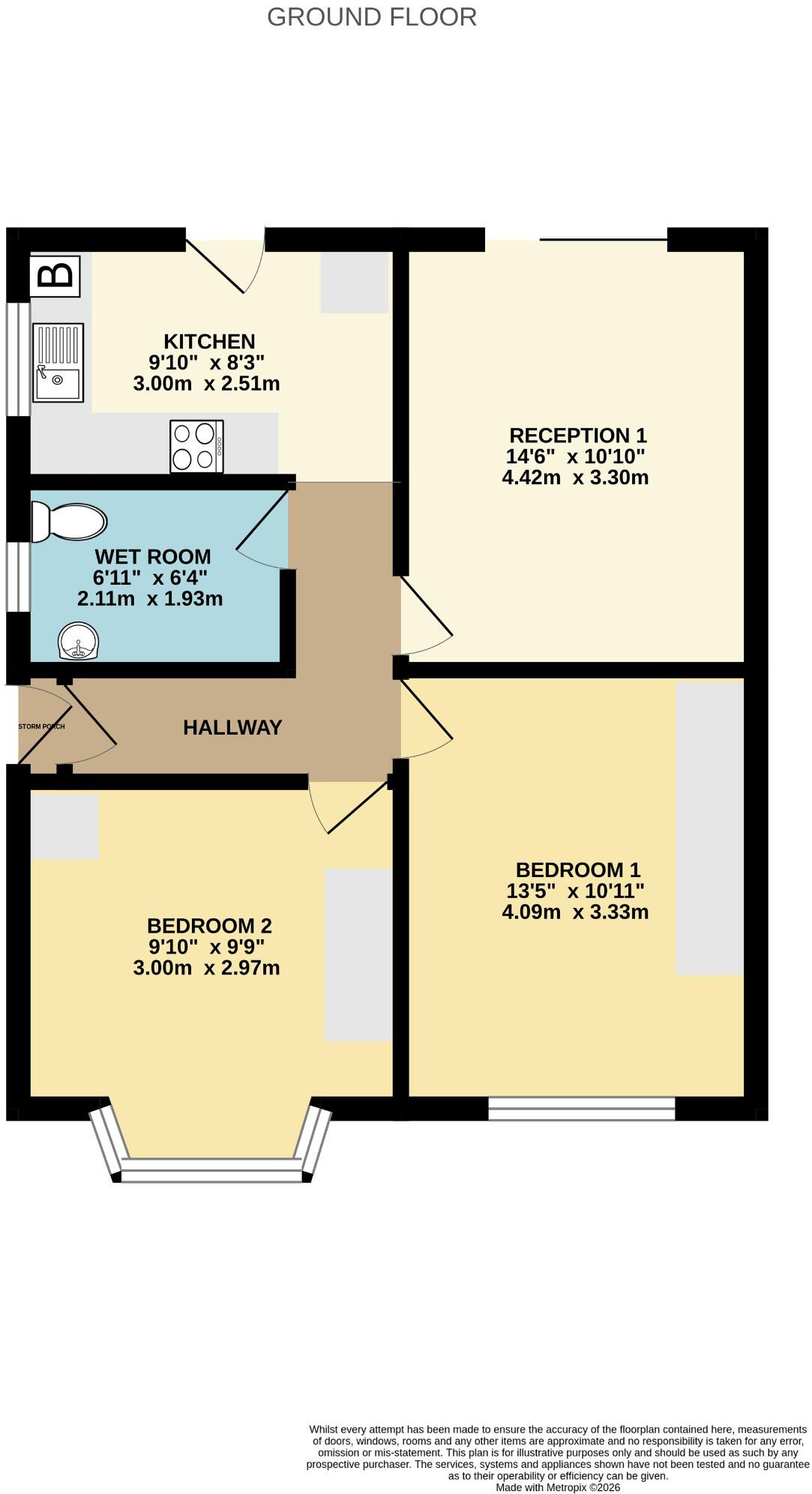 Islip Gardens, Northolt, Middlesex, UB5 5BX floorplan