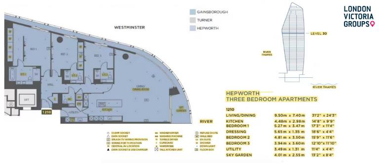 One Blackfriars Road, LONDON, SE1 floorplan