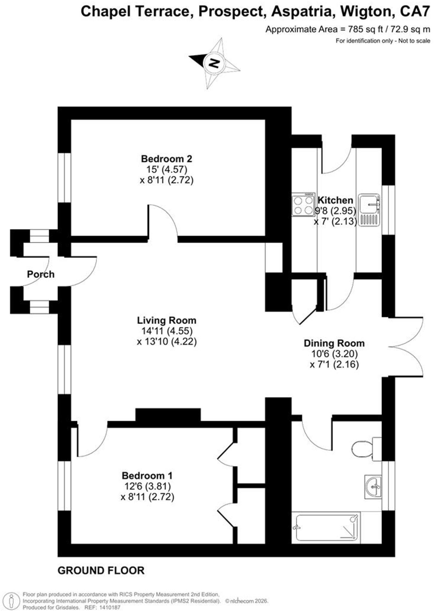 Chapel Terrace, Aspatria, CA7 floorplan