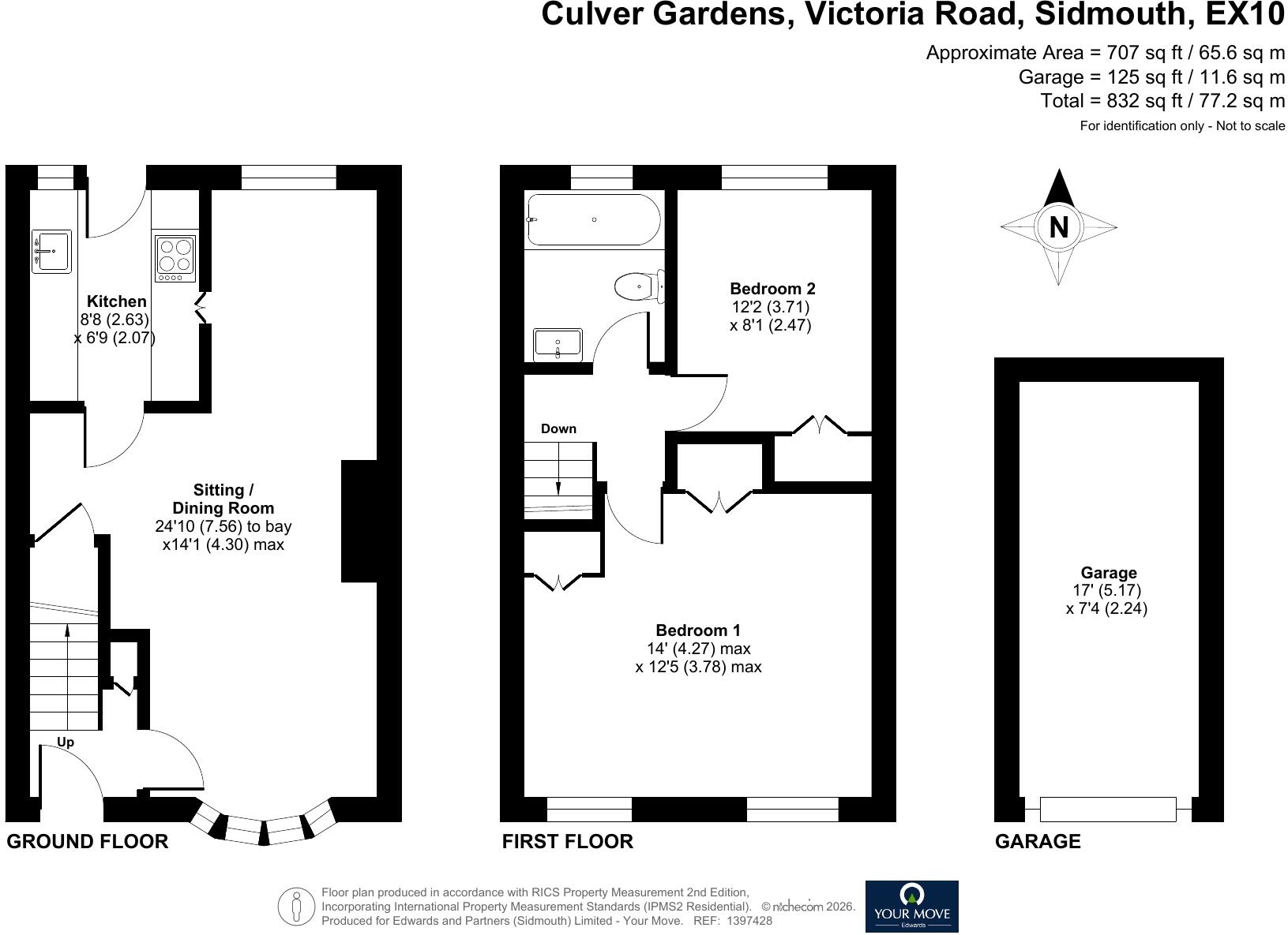 Culver Gardens, Victoria Road, Sidmouth, Devon, EX10 floorplan