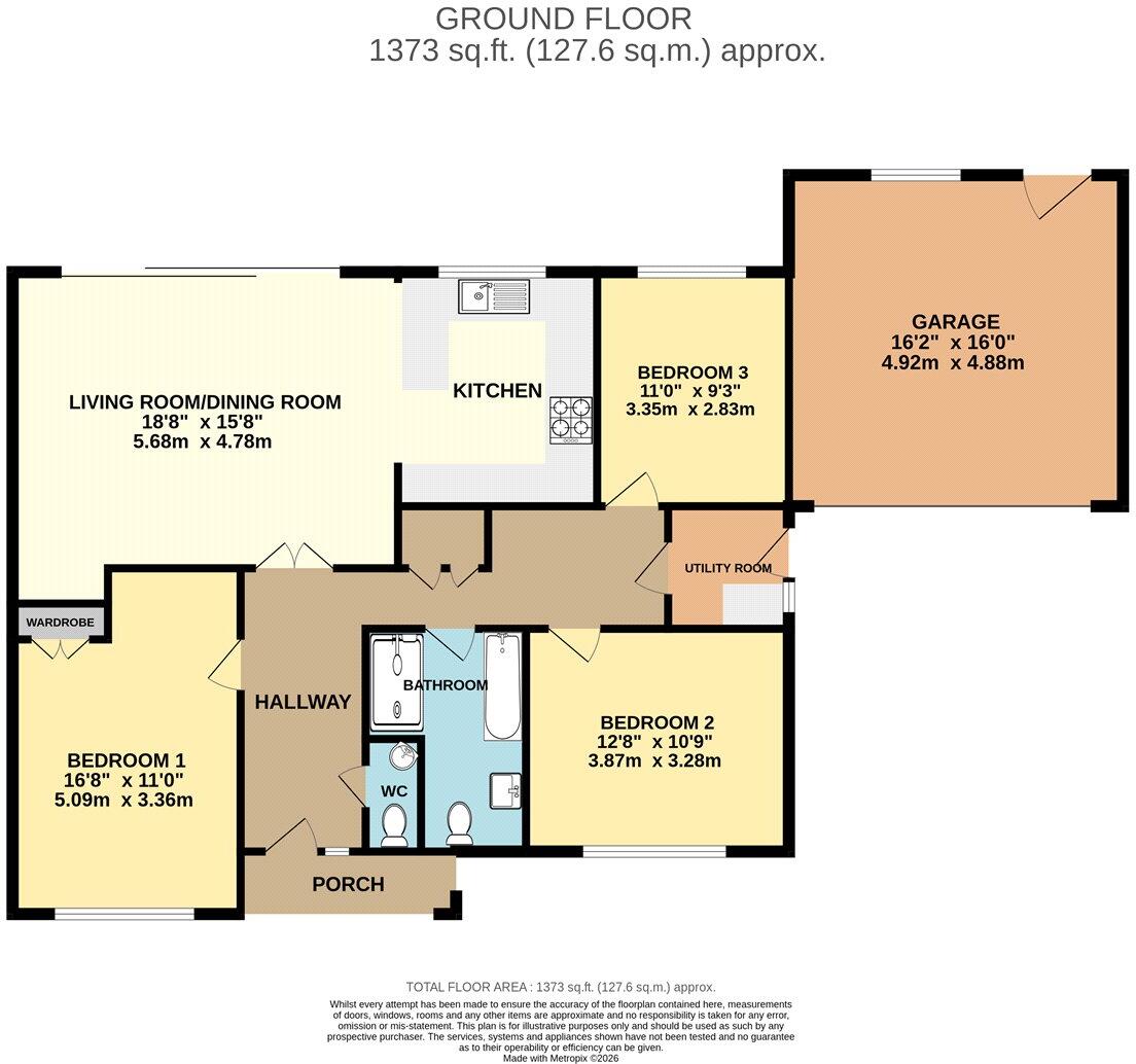 Gervis Crescent, Ashley Cross, Poole, BH14 floorplan