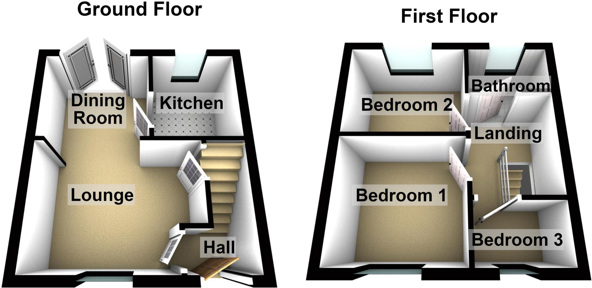 Beatty Walk, Cotmanhay, Ilkeston, DE7 floorplan