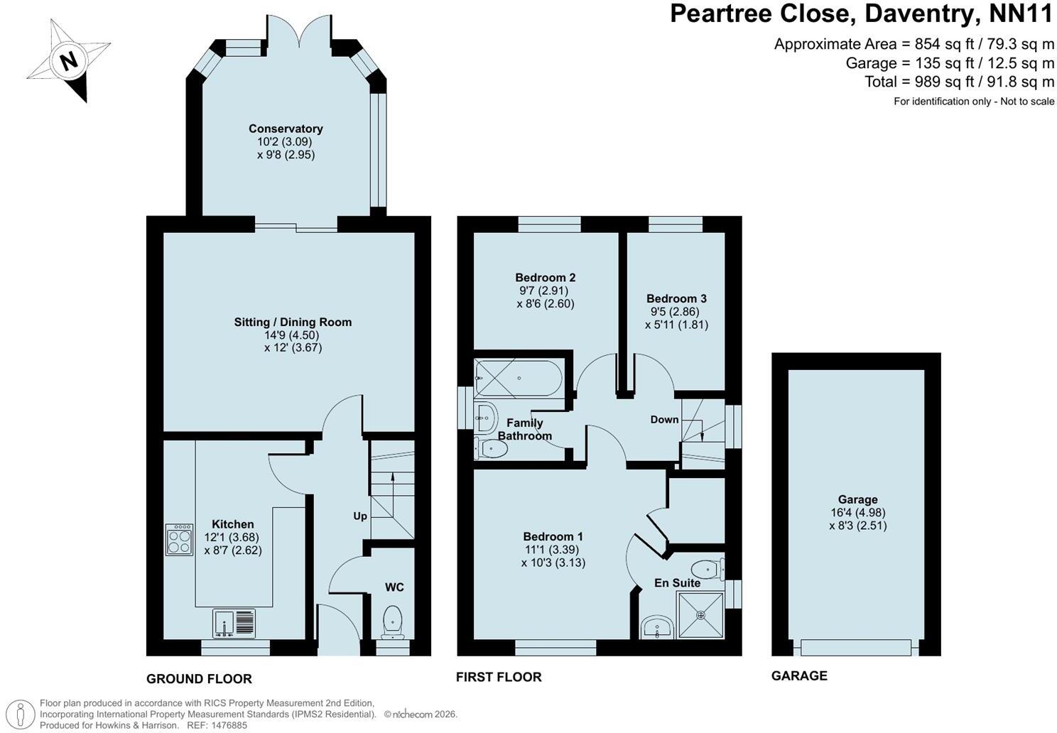 Peartree Close, Daventry, NN11 floorplan