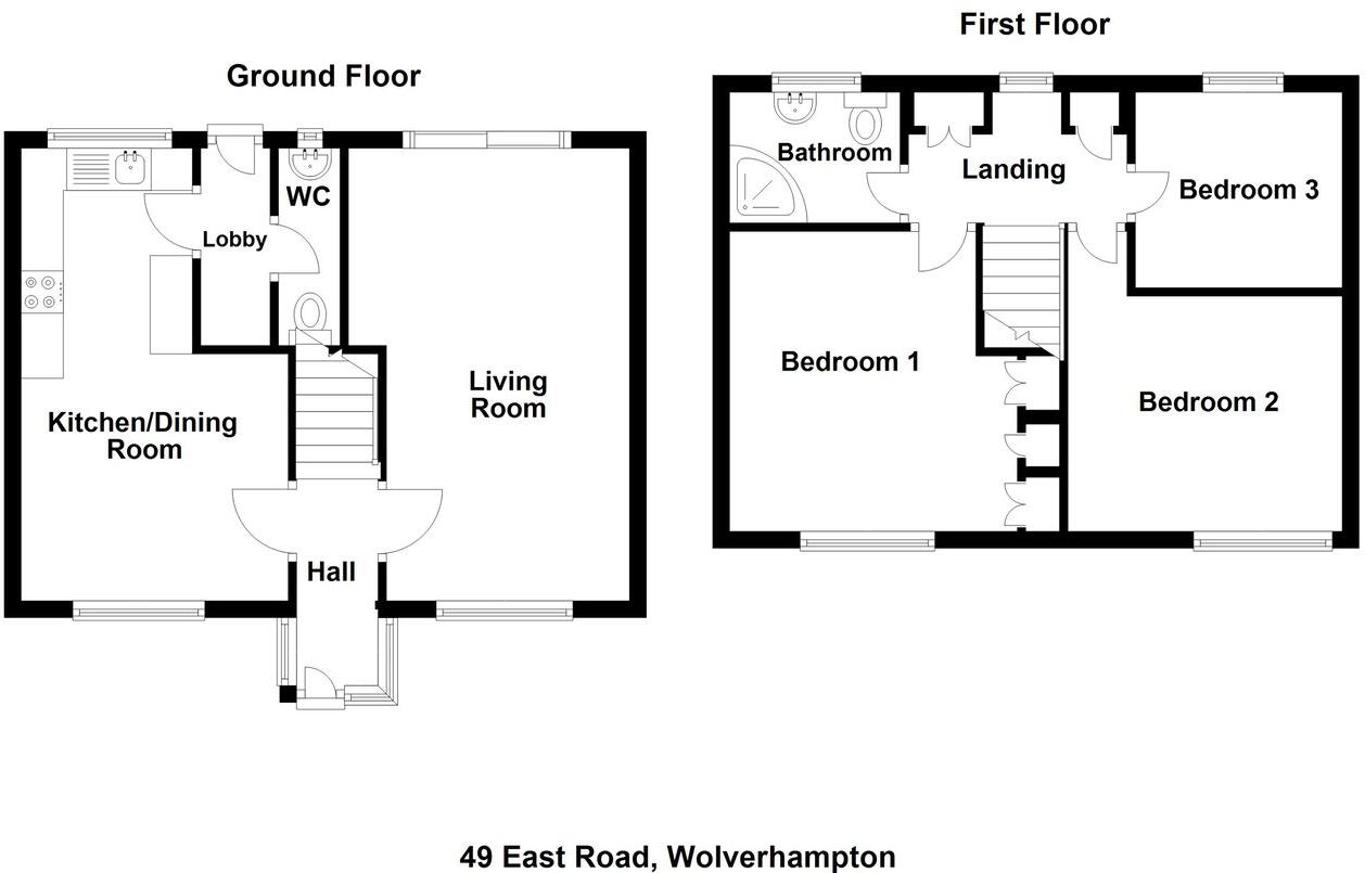 East Road, Brinsford, Featherstone, Wolverhampton, WV10 floorplan