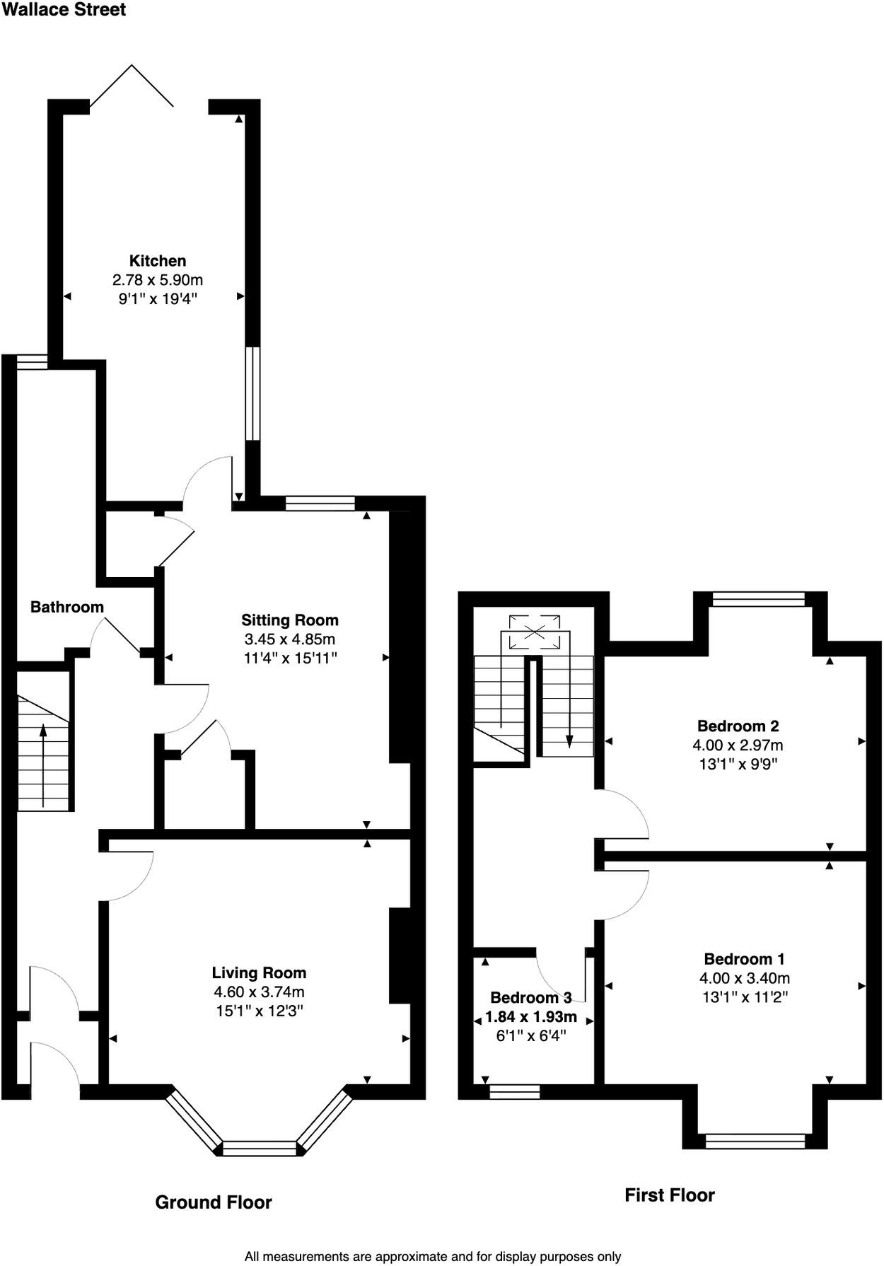 76, Wallace Street, Grangemouth, FK3 8BS floorplan