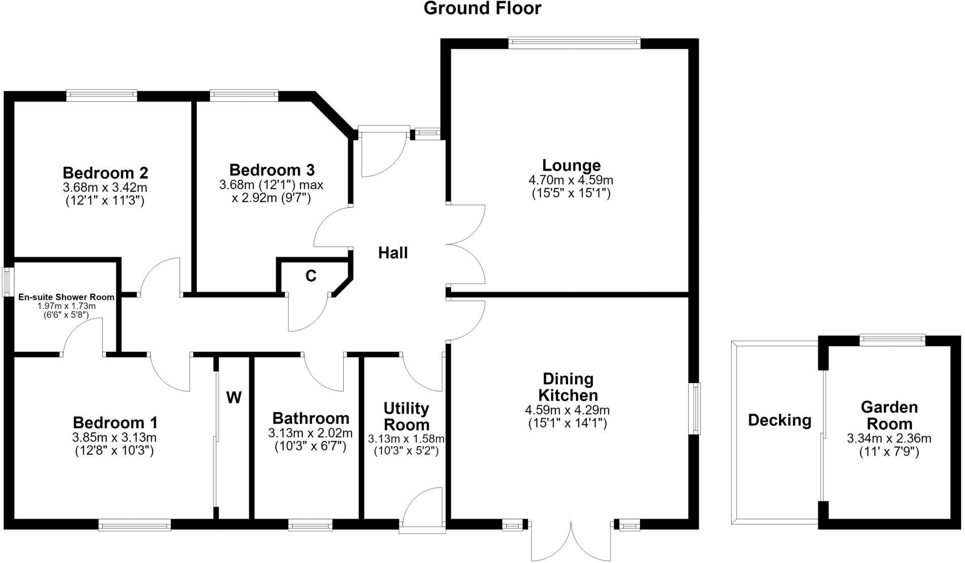 56 Tunnoch Drive, Maybole, KA19 7EF floorplan