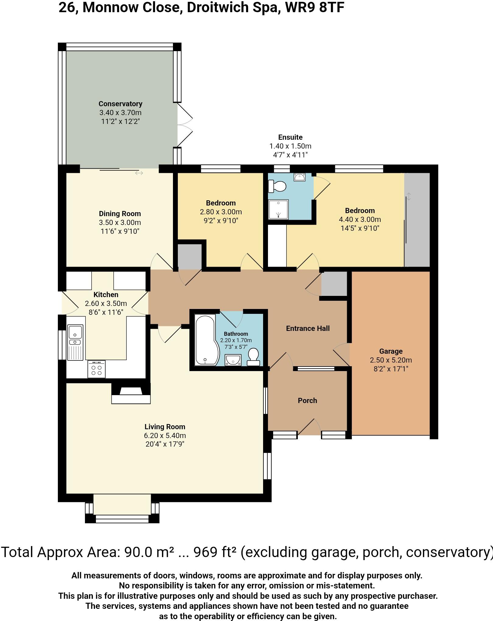 Monnow Close, Droitwich, Worcestershire, WR9 floorplan