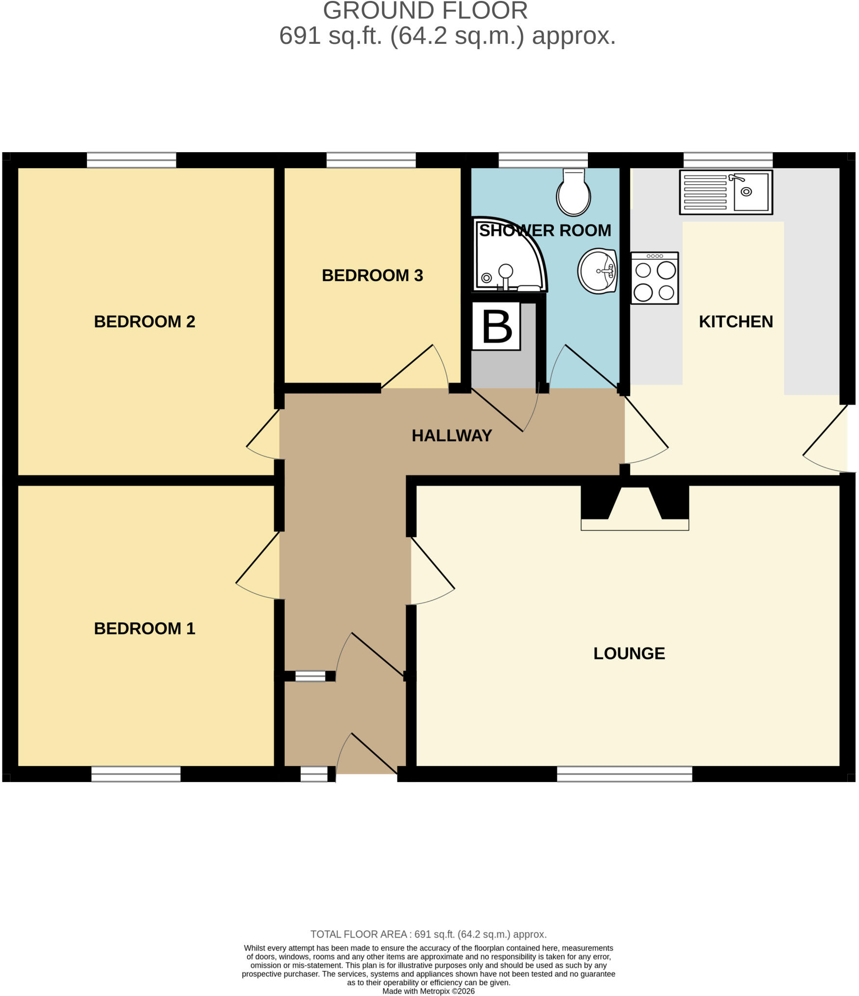Merryfield, Mark, Somerset, TA9 floorplan