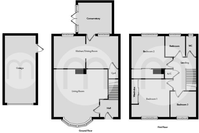 Western Road, Silver End, Witham, CM8 floorplan