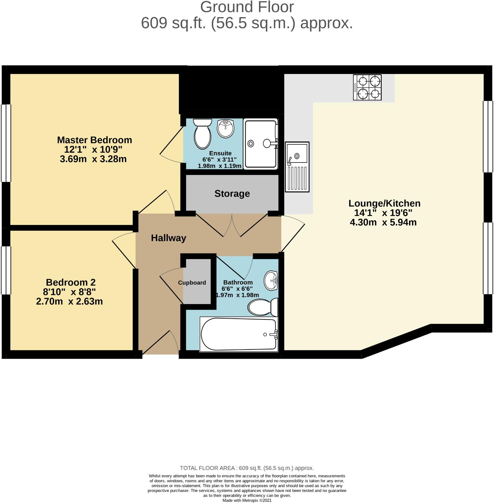 East Street - Havant - Unfurnished floorplan