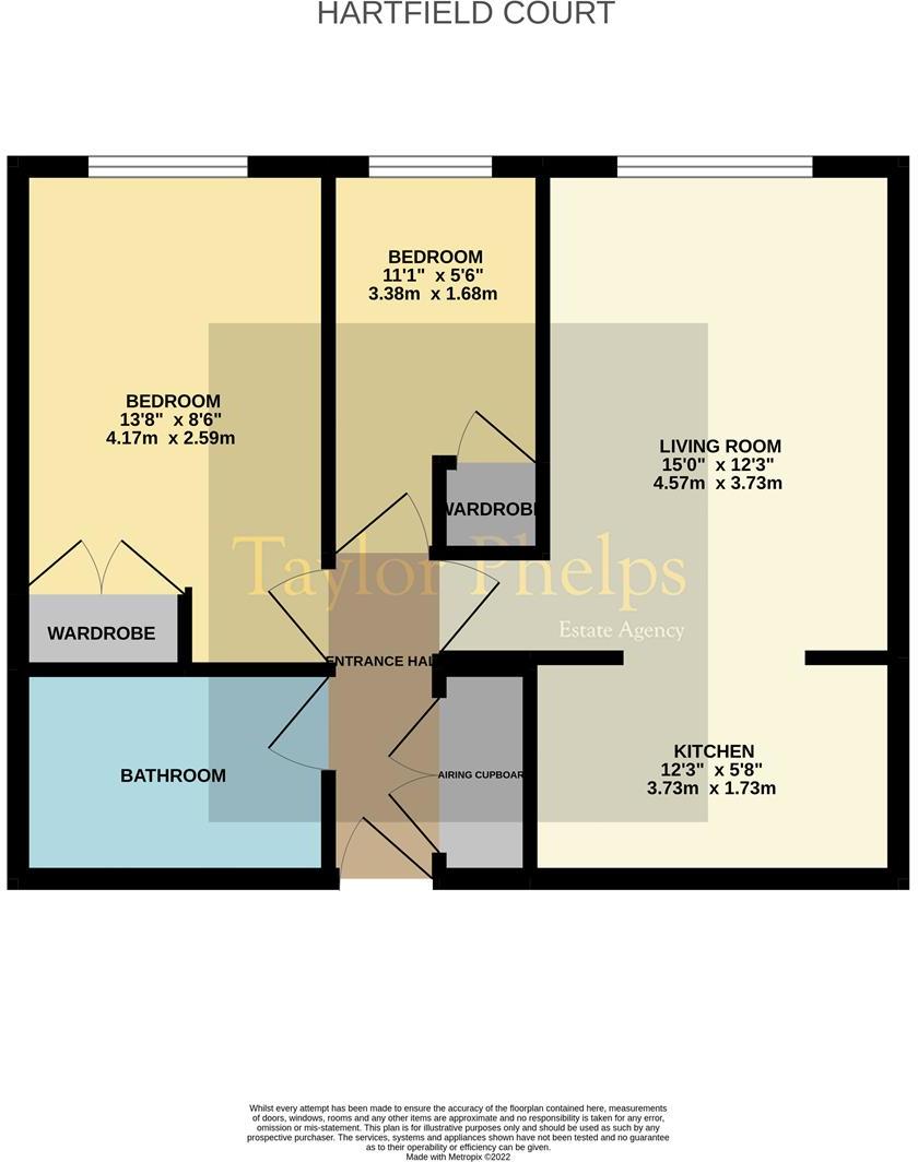 Hartfield Court, Ware - Extended 155 Year Lease floorplan