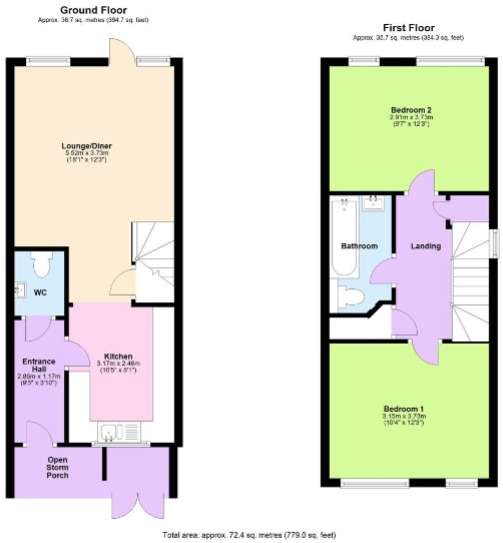 Green Street, Nottingham, Nottinghamshire, NG2 floorplan
