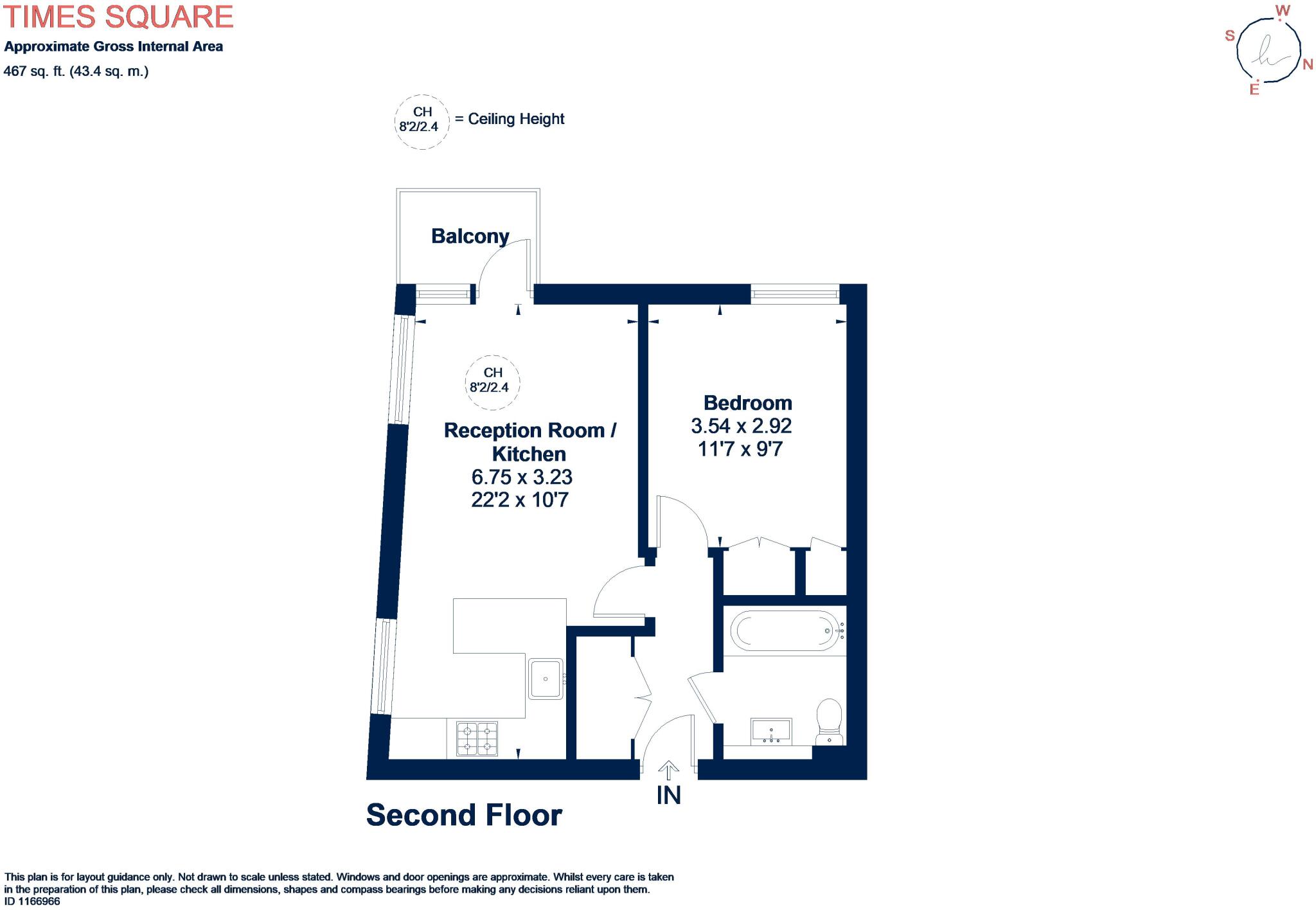 Times Square London E1 floorplan