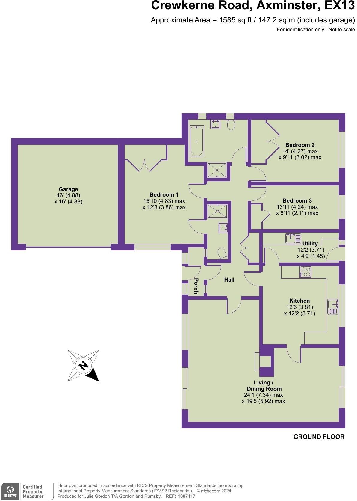 Crewkerne Road, Raymond`s Hill, Axminster floorplan