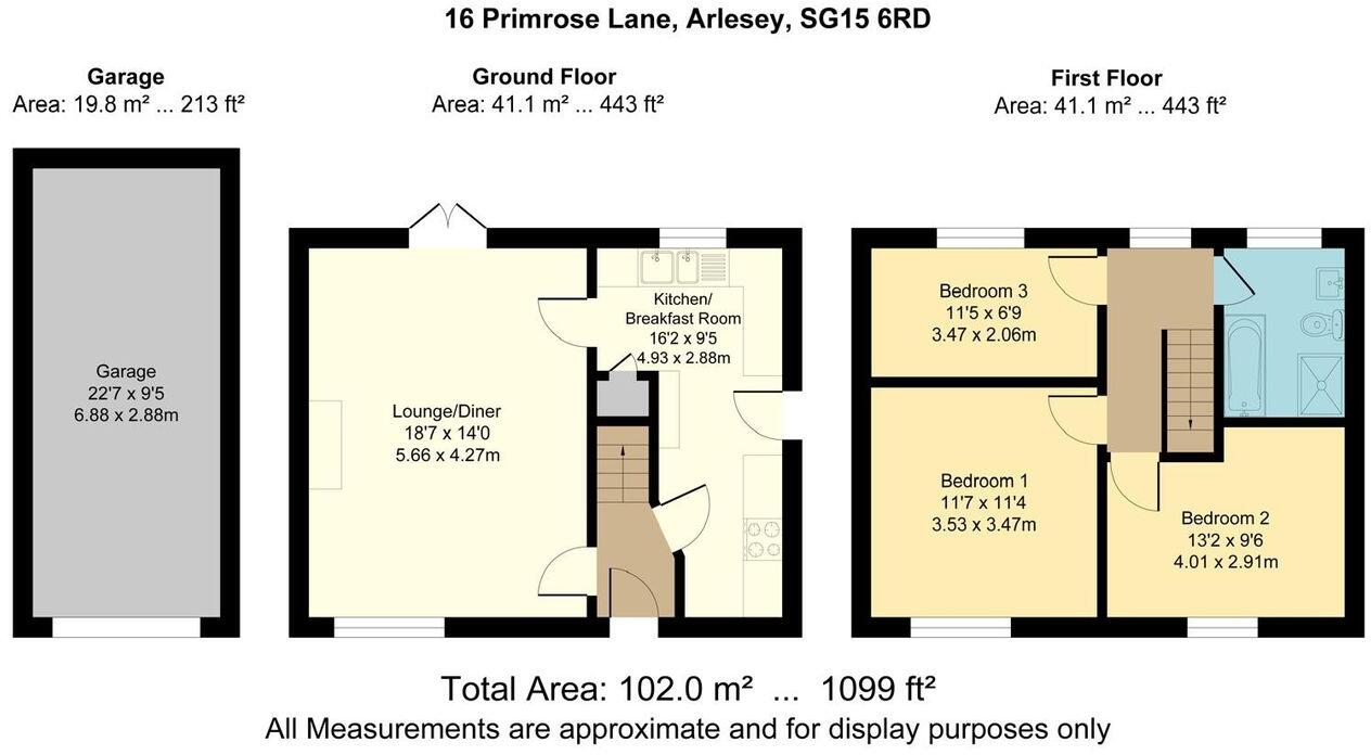 Primrose Lane, Arlesey, SG15 floorplan