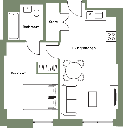 Soho Yard, Sheffield, S3 floorplan