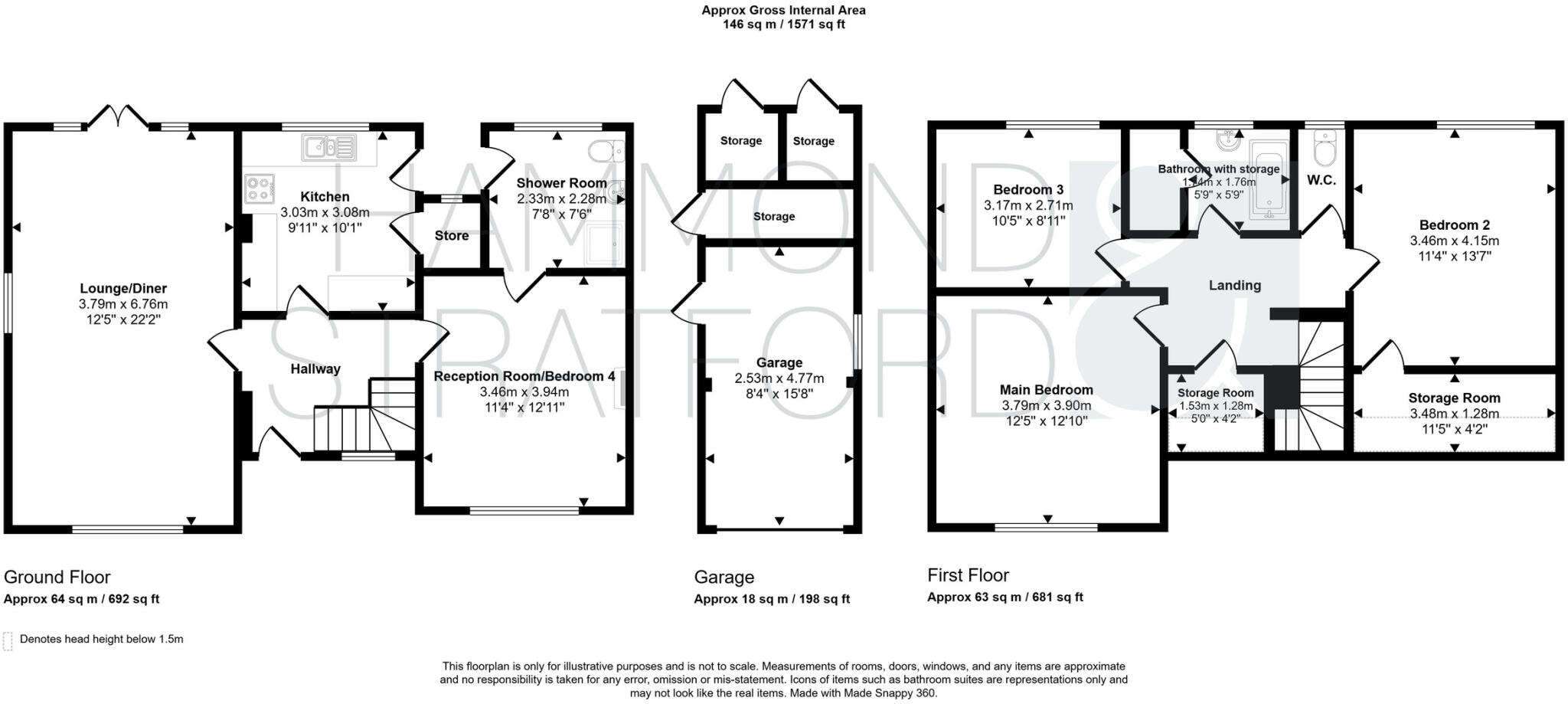Welsford Road, Eaton Rise floorplan