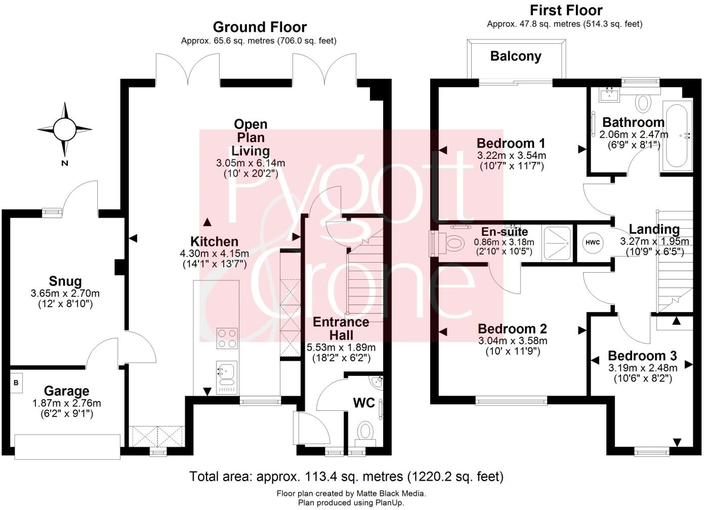 Bridge Walk, Burton Waters, Lincoln, Lincolnshire, LN1 floorplan