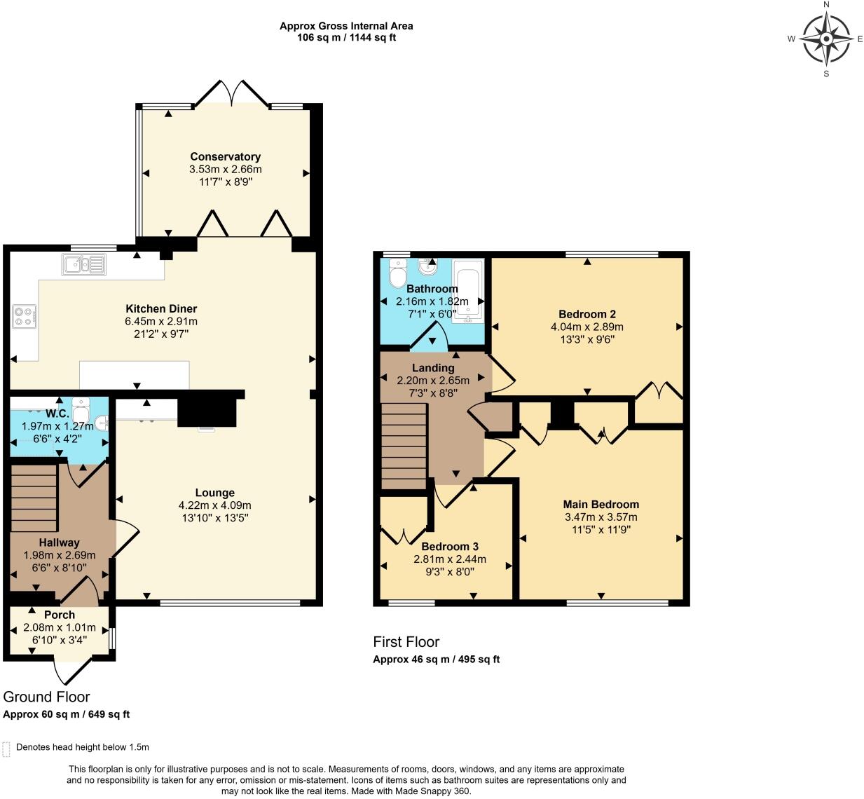 105 Copse Lane Marston, Marston, Oxford floorplan