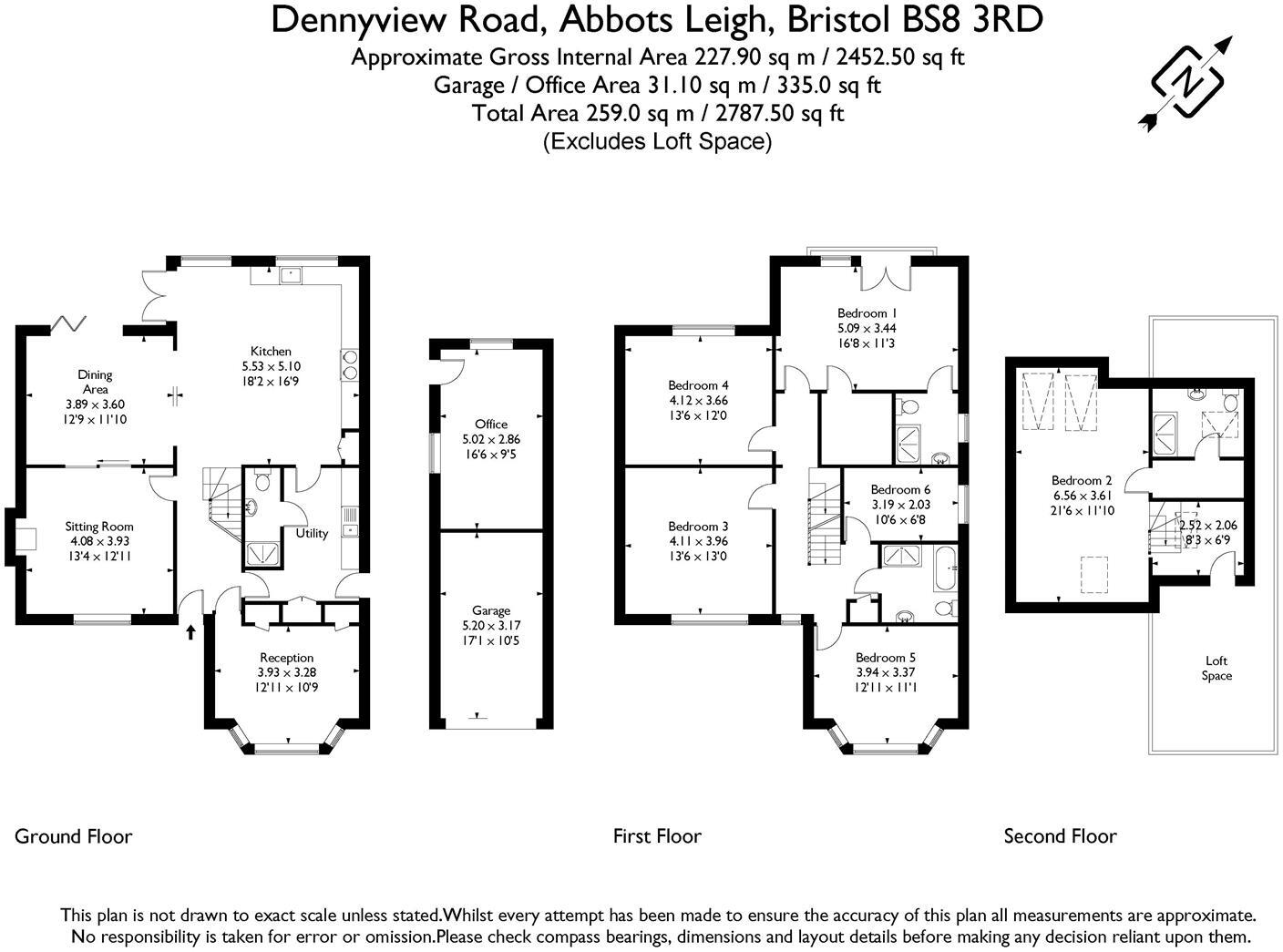 Dennyview Road, Abbots Leigh, Bristol, BS8 floorplan