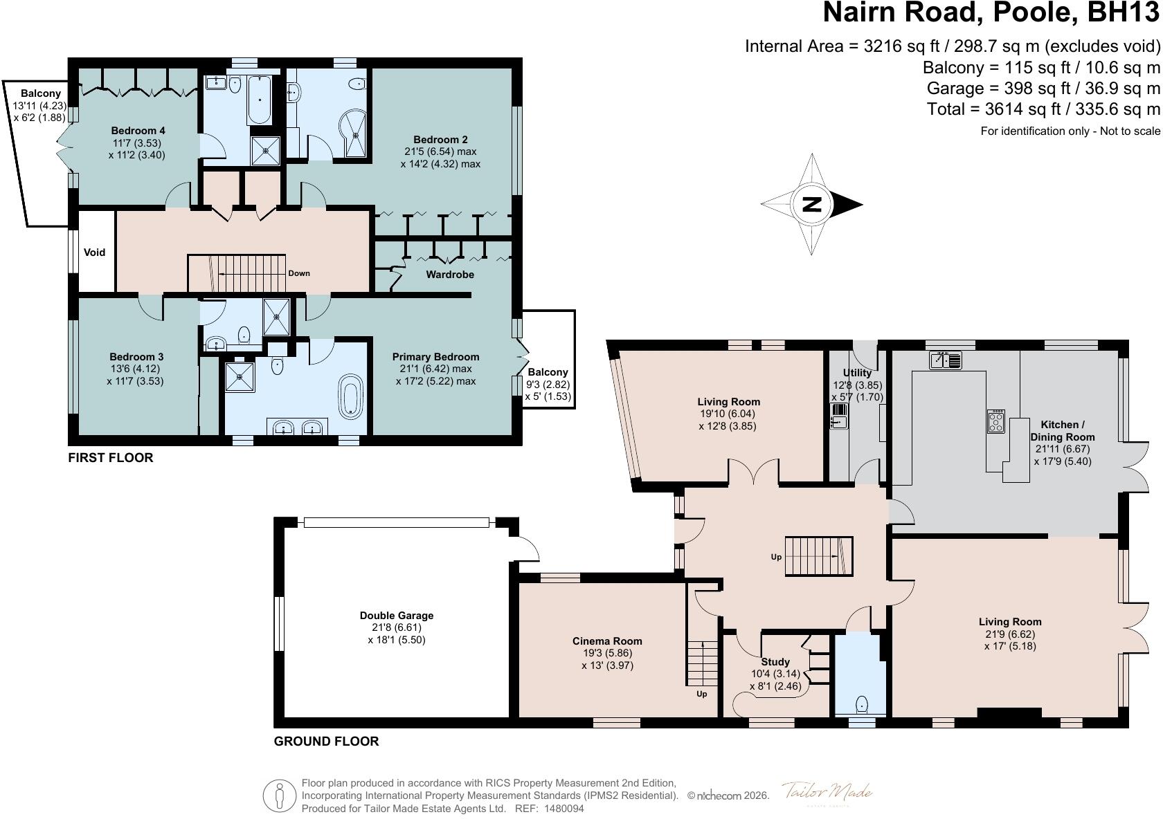 Nairn Road, Canford Cliffs, Poole, Dorset, BH13 floorplan