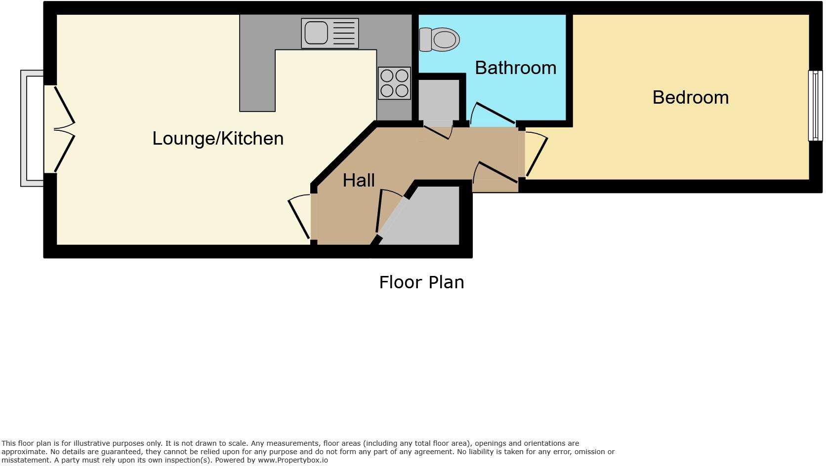 Flat 1, Walton Court, 100 Bath Street, Rugby, Warwickshire CV21 3JD floorplan
