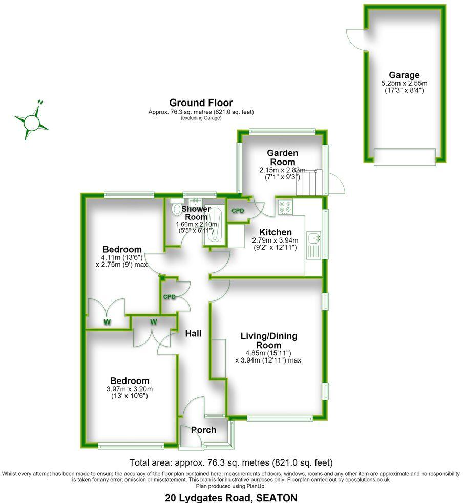 Lydgates Road, Seaton, Devon, EX12 floorplan