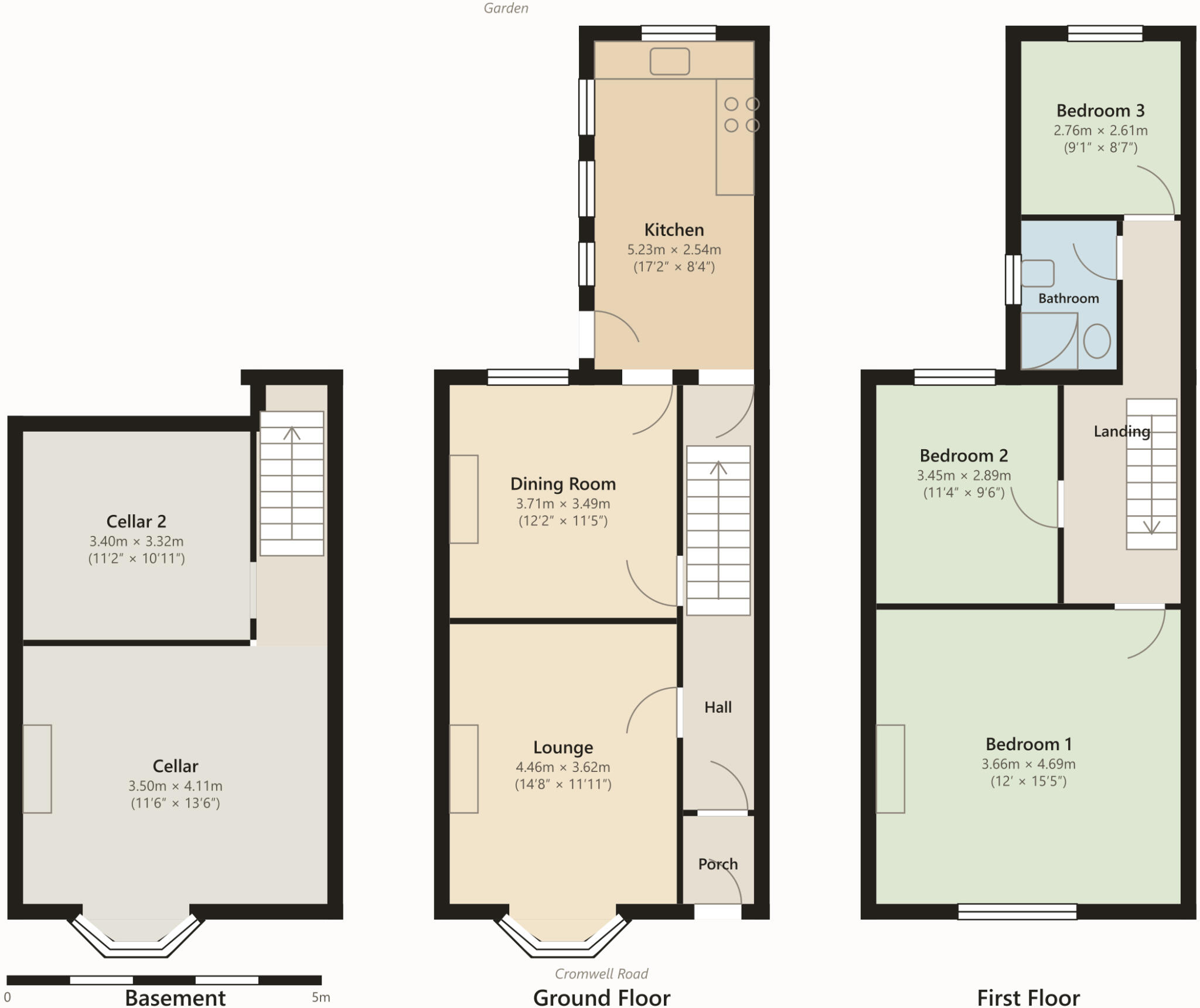 28 Cromwell Road, Lancaster, LA1 5BD floorplan